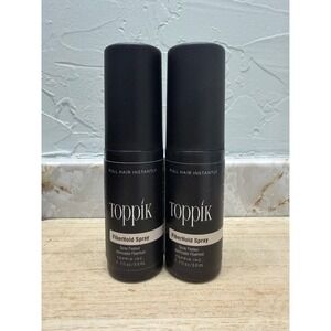 2 Pack Toppik FiberHold Spray 1.7oz 50mL Hair‎ Fiber Finishing Mist Bundle